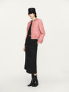 INTO THE EAST 25 Autumn/Winter Pink Embroidered Button Tussah Silk Suit ITE-E1DGAW021PK22SU-FEN Pink